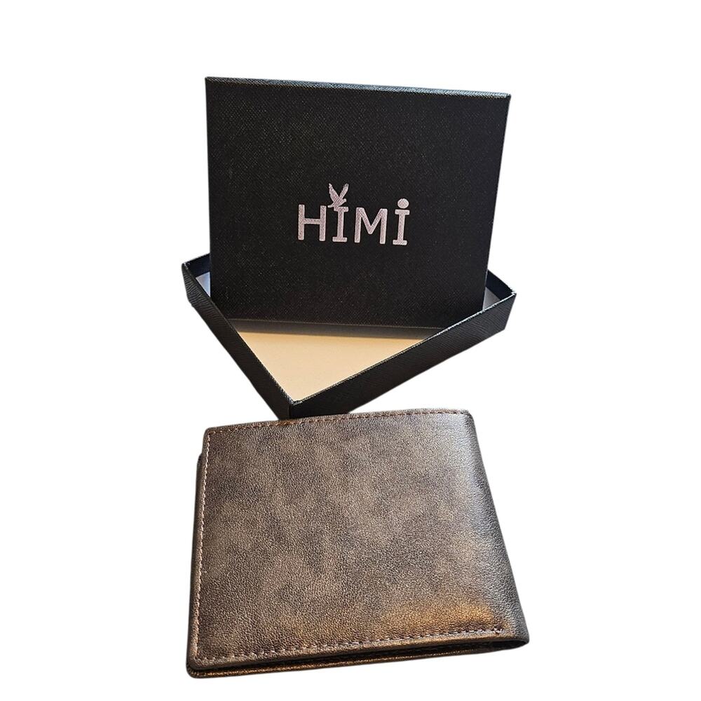 Himi Men's Wallet New in Box Brown Shimmer